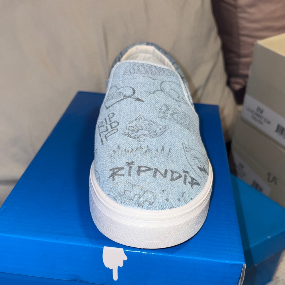 Ripndip Unisex Light Blue Graphic Sneakers